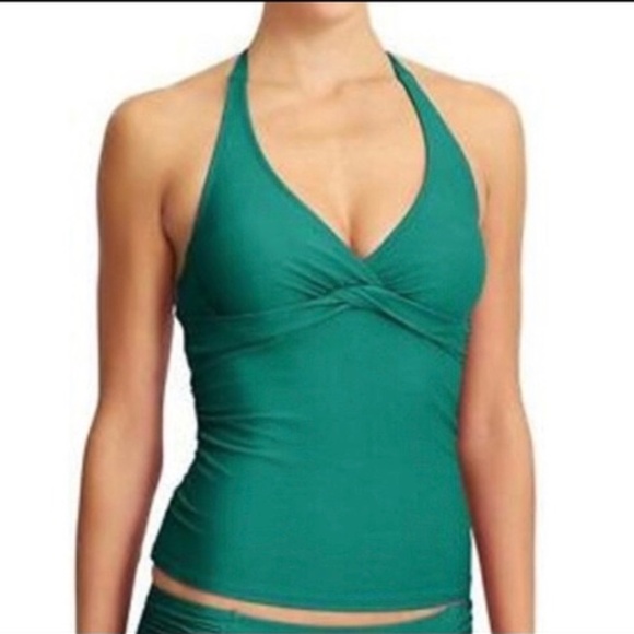 Athleta Other - Athleta Tara Halter Tankini Swim Top Jade Tall